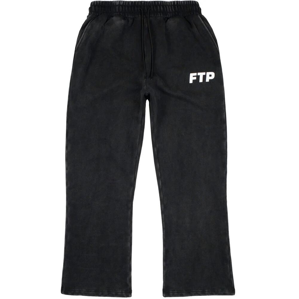 FTP Overdyed Logo Sweatpants – Size XL (Black) – As Pictured